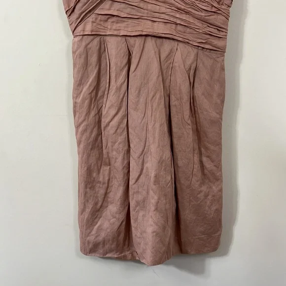 J.Crew Blush Pink Crinkled Cotton Vivette Dress 4 - Picture 4 of 10